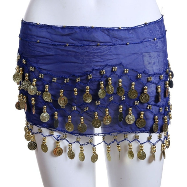 Women Chiffon Dancing Belt (Color:Blue Size:One size)