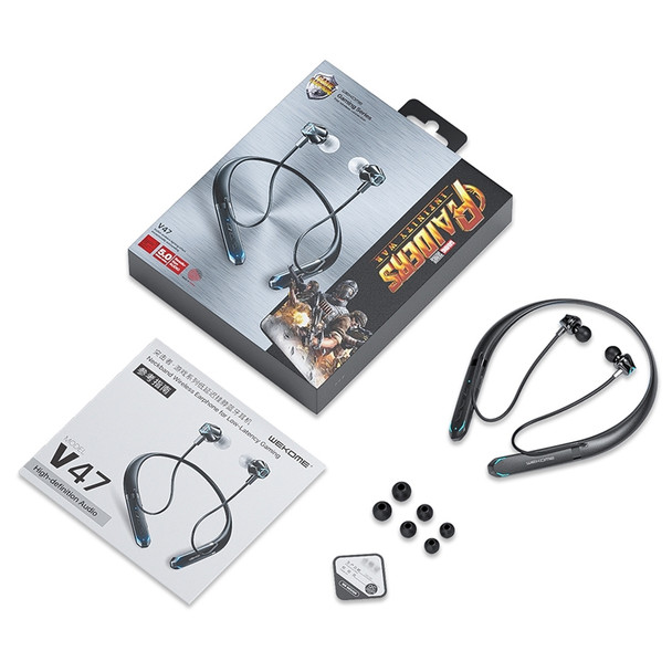 WK V47 Bluetooth 5.0 Low Latency Neck Hanging Gaming Earphone