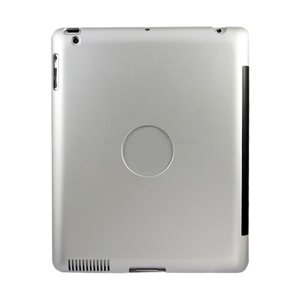 P2095 For iPad 4 / 3 / 2 Laptop Version Aluminum Alloy Bluetooth Keyboard Tablet Case(Silver)