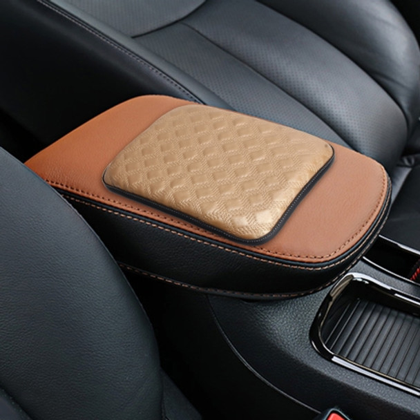 Universal Comfortable Automotive Armrest Mats Car Armrests Cover Vehicle Center Console Arm Rest Seat Box Soft Mats Cushion, Size: 29.5*21cm(Gold)