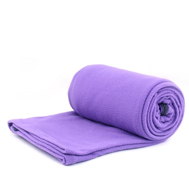 Outdoor Fleece Sleeping Bag Camping Trip Air Conditioner Dirty Sleeping Bag Separated By Knee Blanket During Lunch Break Thickened （Purple)