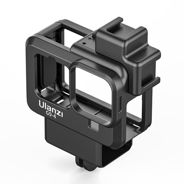 Ulanzi G9-4 Plastic Frame Camera Cage Case With Cold Shoe Base For GoPro HERO10 Black / HERO9 Black(Black)