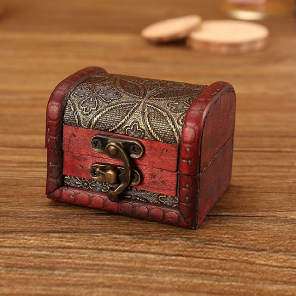 3 PCS Retro Distressed Storage Wooden Box Wedding Candy Jewelry Storage Box, Size: 8x6.5x6cm(6039I Copper)