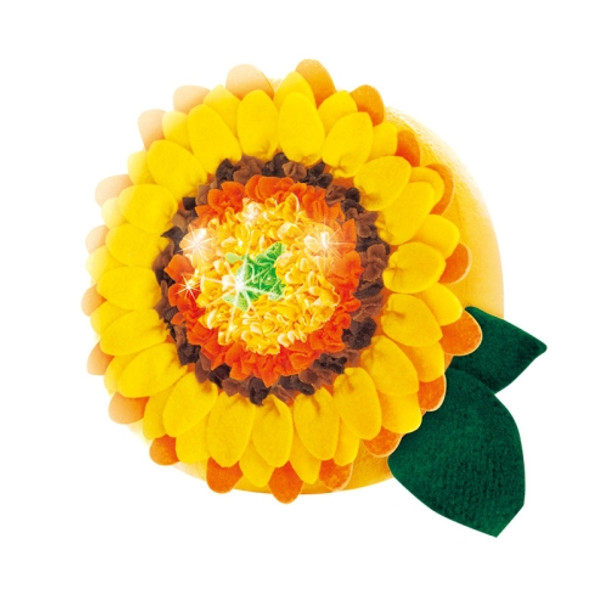 DIY Plush Pillow Toy Three-Dimensional Handmade Doll Material Package(Sunflower )