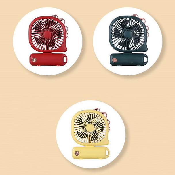 Portable Mini USB Charging Fan Air Cooler(Desktop Dinosaur - Yellow)