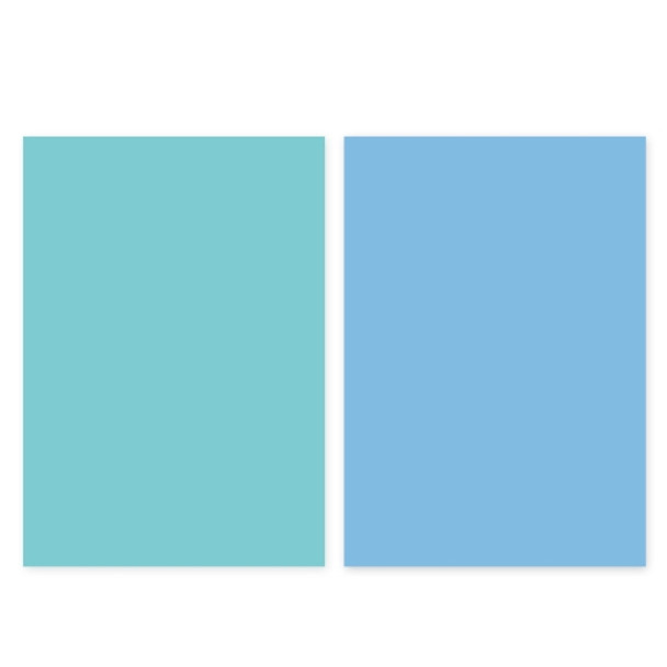 2 PCS Double-Sided Photo Background Paper Thickening Morandi Series Shoot Props(Smog Blue+Lake Green)