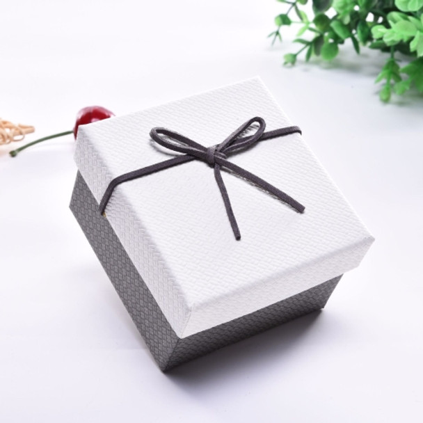 10 PCS Watch Bracelet Box Jewelry Gift Packaging Box, Specification: 9x8.5x5.5cm(White Grey)