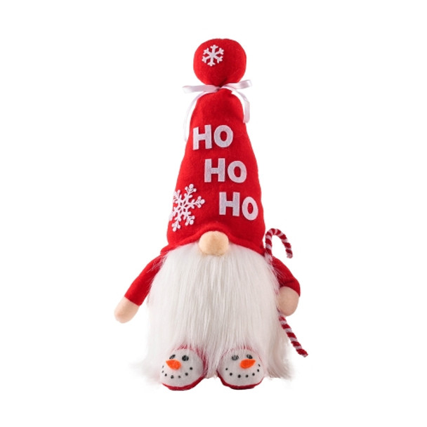 Christmas Decoration Faceless Doll with Light Seated Ornaments(Cane)