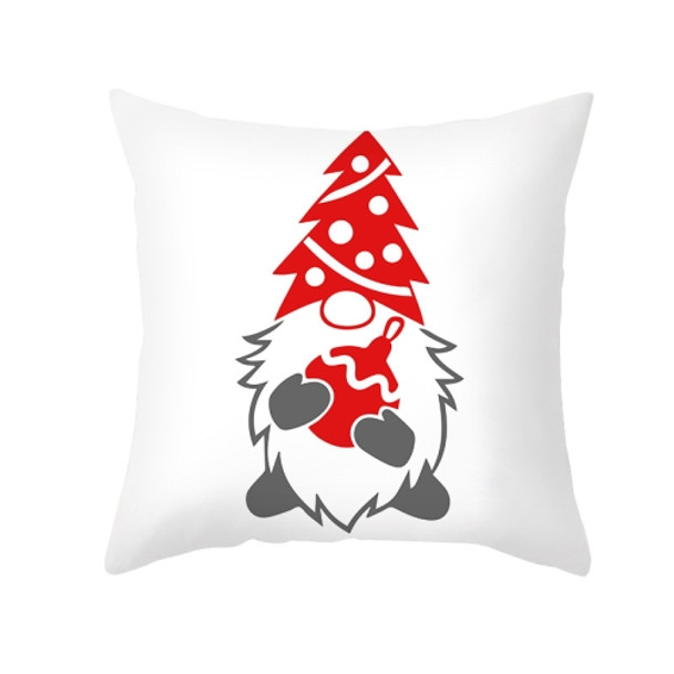 3 PCS Cartoon Printed Christmas Pillowcase Peach Skin Home Sofa Pillow Cover, Without Pillow Core, Size: 45x45cm(TPR421-12)