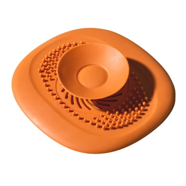 5 PCS TM21003 Kitchen Sewer Deodorizer Sealed And Insect-Proof Sink Floor Drain Cover(Twilight Orange)