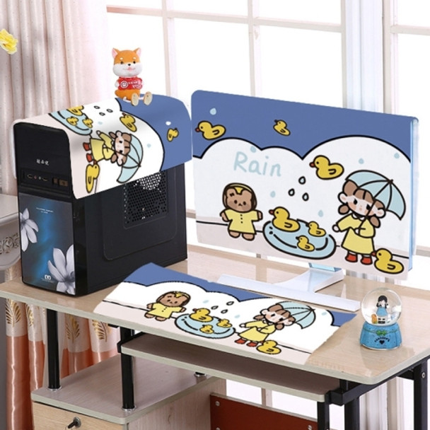 Desktop Computer LCD Monitor Cloth Dust-proof Cover, Size:32 inch(Little Yellow Duck)