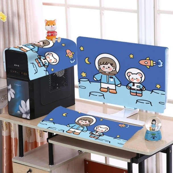 Desktop Computer LCD Monitor Cloth Dust-proof Cover, Size:32 inch(Astronaut)