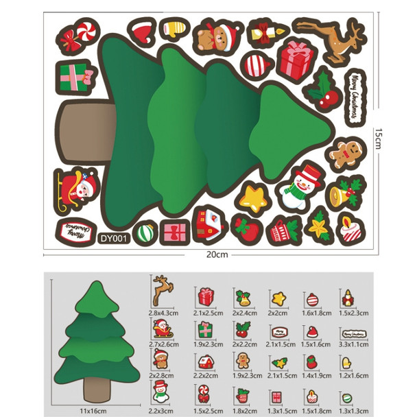 20 PCS Children Cartoon Christmas DIY Cute Emoji Stickers(DY001)