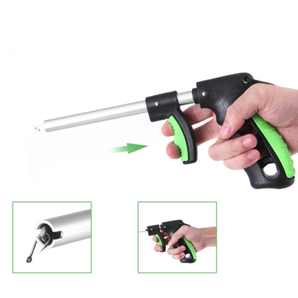 Fishing Tackle And Fishing Hook Separator Aluminum Alloy Hook Remover Portable T-Shaped Hook Remover, Specification: Large(Black Green)