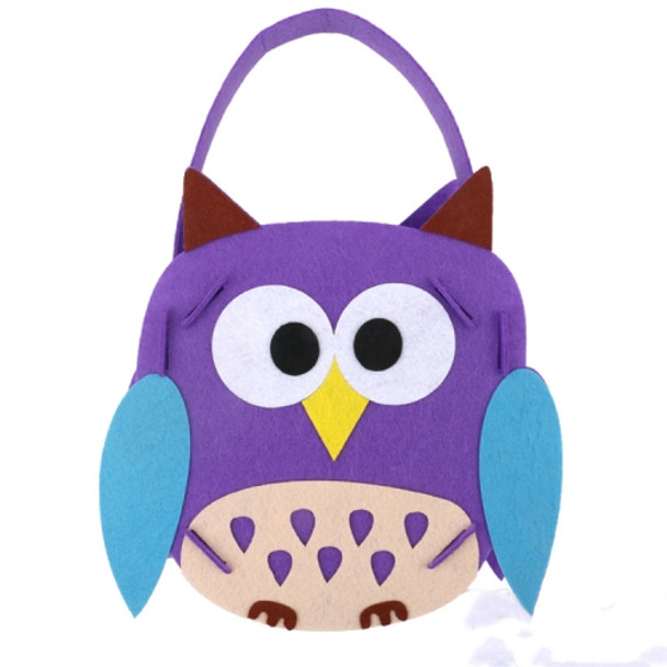 4 PCS Halloween Candy Bag Children Carry Pumpkin Bag Beg Sugar Bag Kindergarten Handmade Diy Gift Bag(Owl)