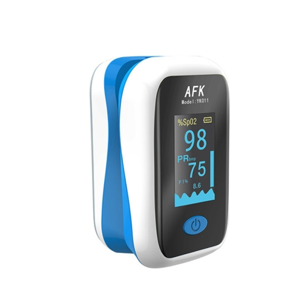 AFK YK-011 Finger Clip Oximeter Blood Oxygen Saturation Detection Heart Rate Monitor(Blue)