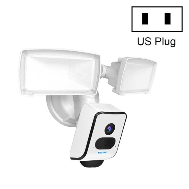 ESCAM QF612 3MP WiFi IP Camera & Floodlight, Support Night Vision / PIR Detection(US Plug)