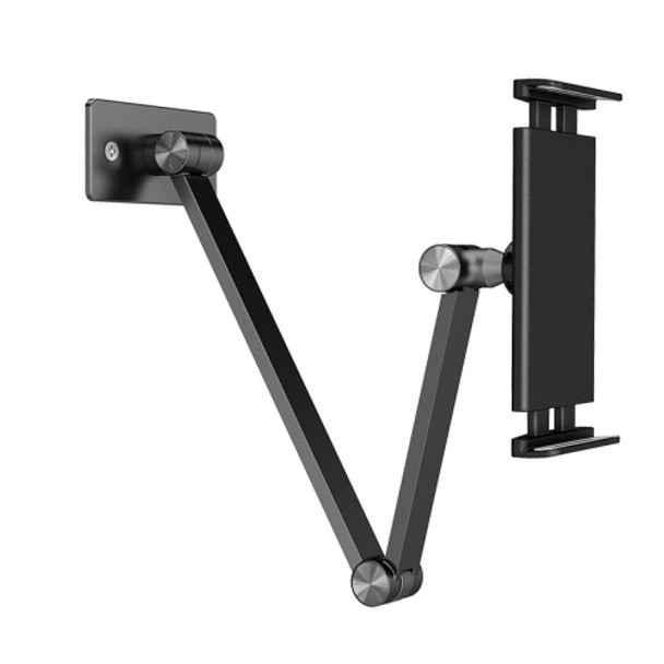 WS-2 Wall-Mounted Folding Telescopic Holder For Mobile Phone And Tablet(Black)