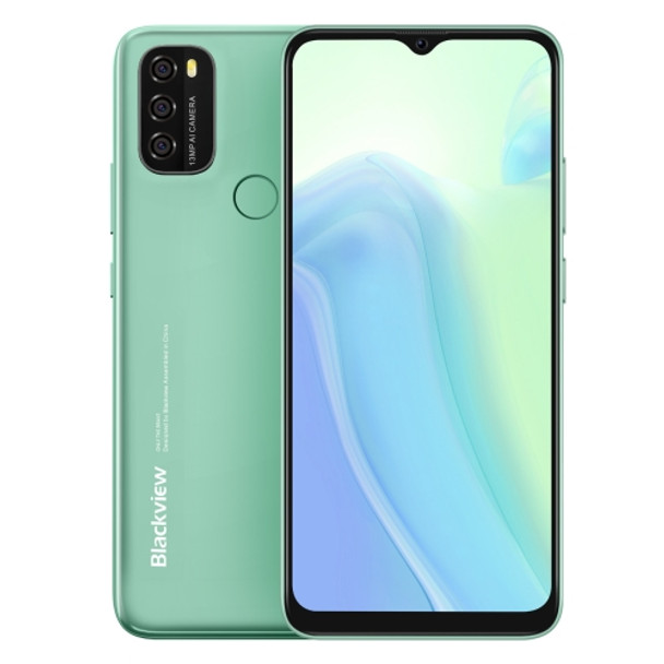 [HK Warehouse] Blackview A70 Pro, 4GB+32GB, Fingerprint Identification, 5380mAh Battery, 6.517 inch Android 11 T310 Quad Core up to 2.0GHz, Network: 4G, OTG, Dual SIM (Green)