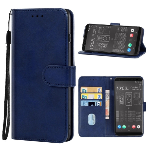 Leather Phone Case For HTC EXODUS 1 Binance Edition(Blue)