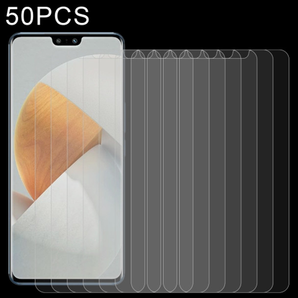 50 PCS 0.26mm 9H 2.5D Tempered Glass Film For vivo S12