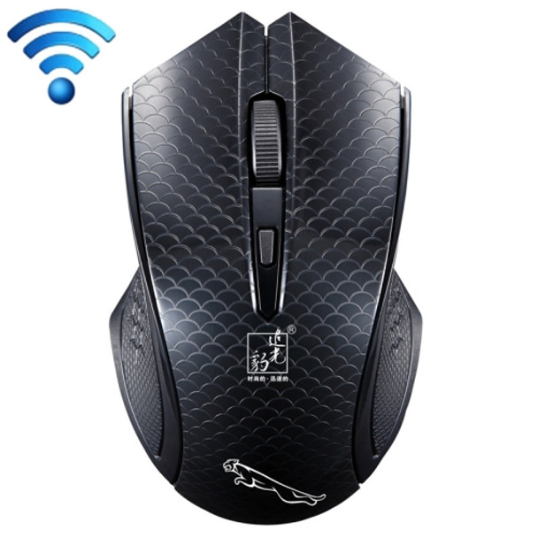 ZGB 101C 2.4GHz 1600 DPI Professional Commercial Wireless Optical Mouse Mute Silent Click Mini Noiseless Mice for Laptop, PC, Wireless Distance: 30m(Black)