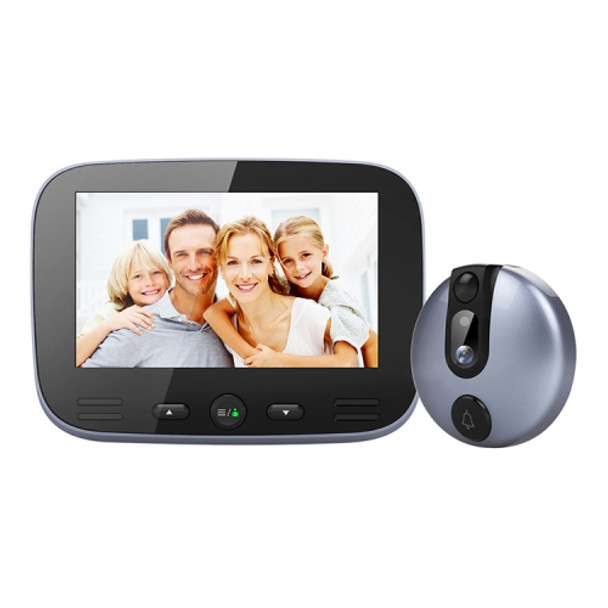 M100 4.3 inch Display Screen 2.0MP Security Camera Video Smart Doorbell, Support TF Card (32GB Max) & Night Vision & Motion Detection (Azure)
