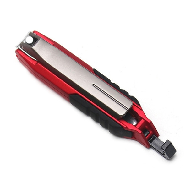 Anti-splash Nail Clippers Multifunctional Mobile Phone Holder Nail Clippers,Style: Red