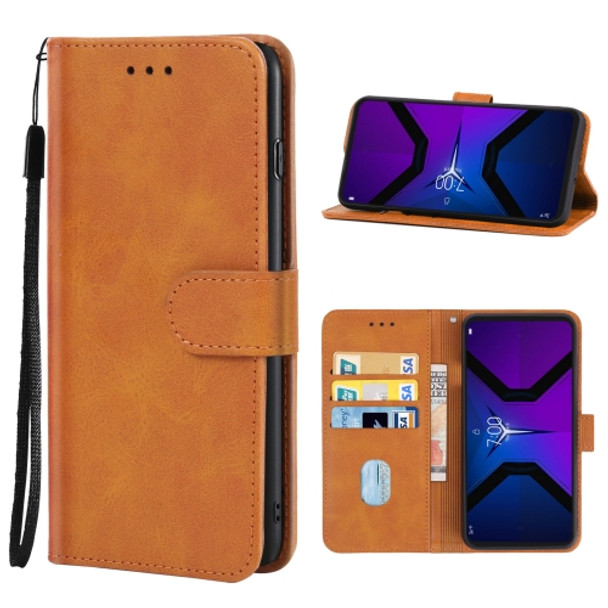 Leather Phone Case For Lenovo Legion Duel 2(Brown)