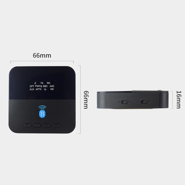 Measy BTC880 2 in 1 USB-C / Type-C Interface Bluetooth Wireless Audio Transmitter Receiver (Black)