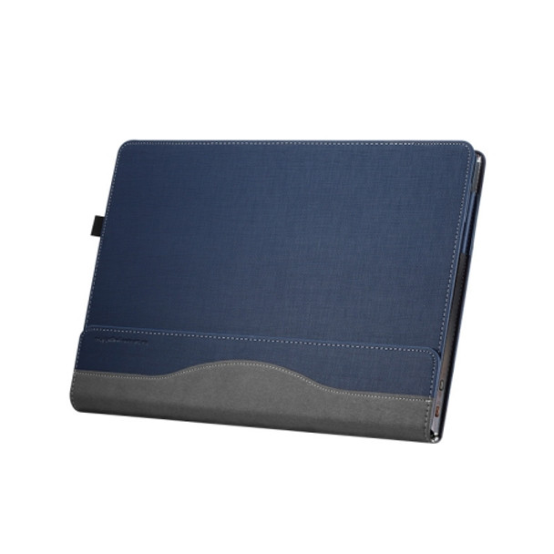 13.9 inch PU Leather Laptop Protective Cover For Lenovo Yoga 5 Pro /  Yoga 910(Deep Blue)