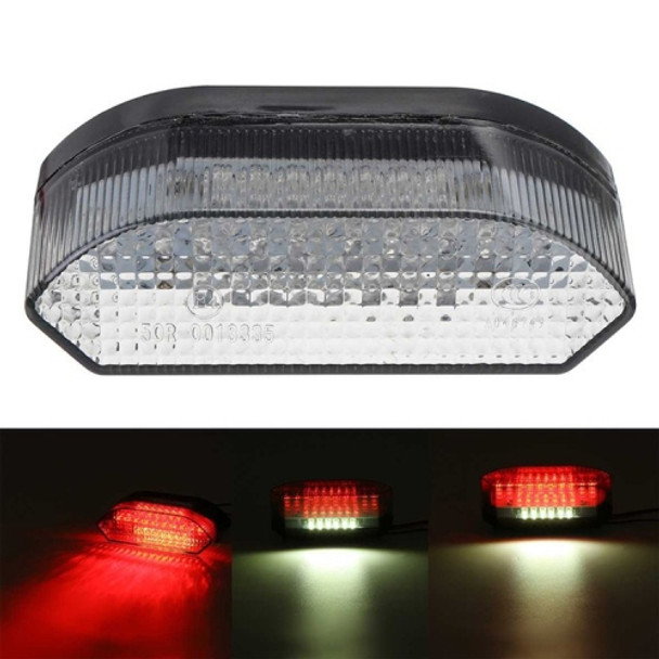MK-285 Motorcycle LED Taillight Plate Light(Without Stand Black Cover)