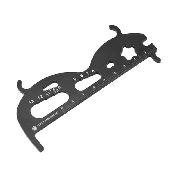 3 PCS CYCLINGBOX Mountain Bicycle Chain Wear Measuring Ruler Measuring Chain Ruler Inspection Tool(Black)