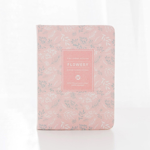 Kawaii Vintage Flower Schedule Yearly Diary Weekly Monthly Daily Planner Organizer Paper Notebook, Size:A6(Pink)