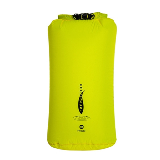 AFISHTOUR Outdoor Bunch Storage Bag Multi-Function Light Thin Waterproof Storage Bag, Size: 35L(Yellow)