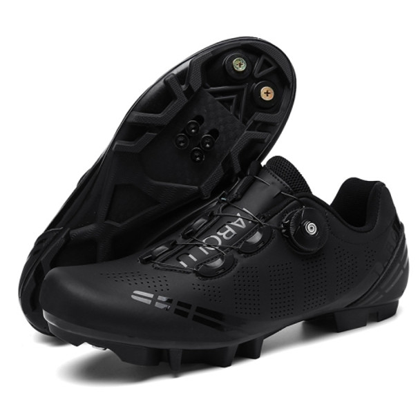 T27 Cycling Breathable Power-Assisted Mountain Bicycle Shoes, Size: 46(Mountain-Black)