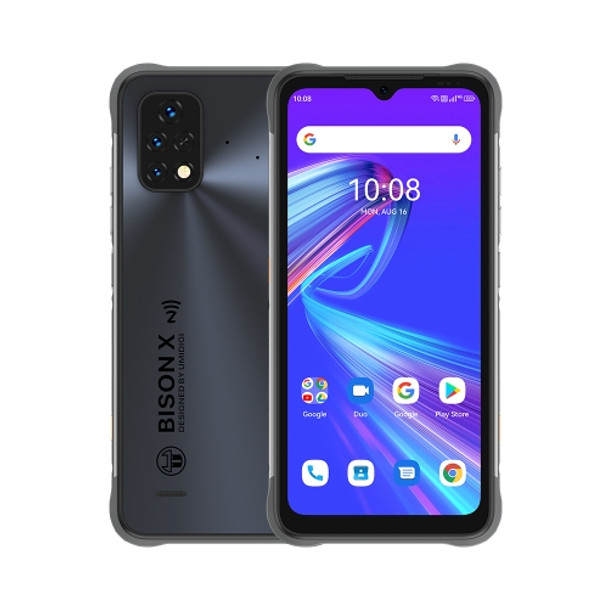 [HK Warehouse] UMIDIGI BISON X10S NFC Rugged Phone, 4GB+64GB, IP68/IP69K Waterproof Dustproof Shockproof, Triple Back Cameras, 6150mAh Battery, Face ID & Side Fingerprint Identification, 6.53 inch Android 11 UMS312 T310 Quad Core up to 2.0GHz, OTG,