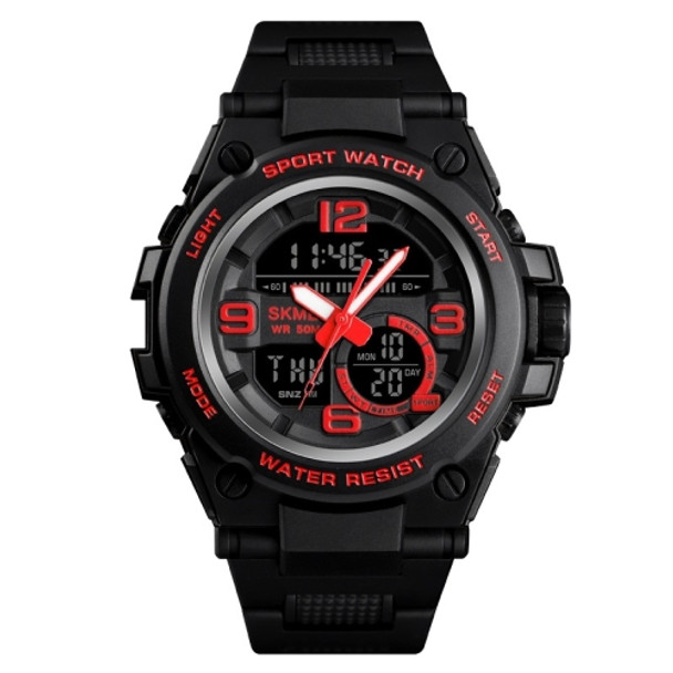SKMEI 1452 Outdoor Sports Electronic Watch Multifunctional Waterproof Watch(Red)