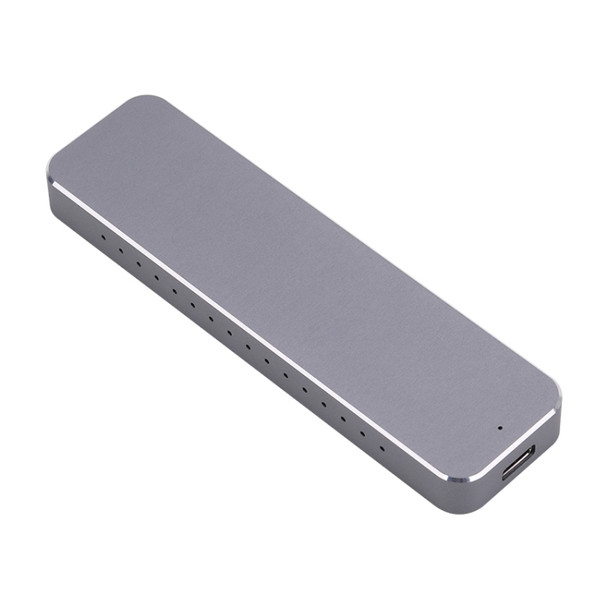 V195A USB-C / Type-C Female to M.2 NVMe SSD Hard Drive Enclosure(Grey)