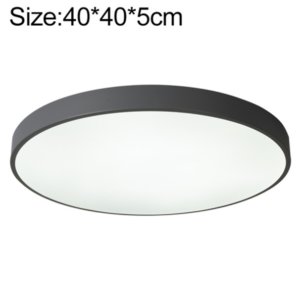 Macaron LED Round Ceiling Lamp, White Light, Size:40cm(Grey)