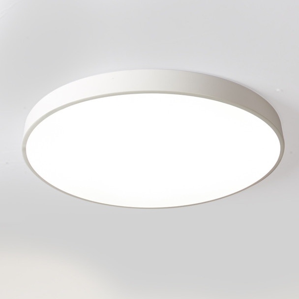 Macaron LED Round Ceiling Lamp, 3-Colors Light, Size:23cm(White)