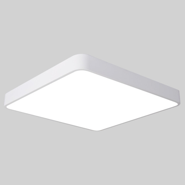 Macaron LED Square Ceiling Lamp, White Light, Size:60cm(White)