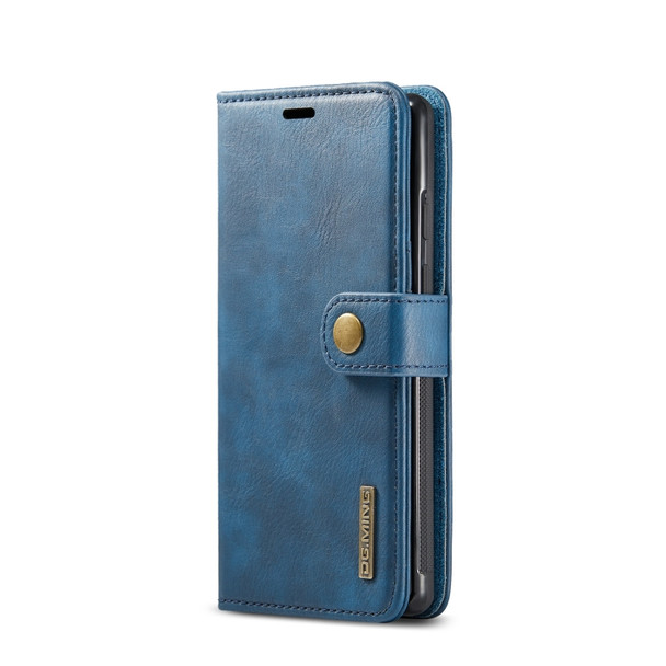 For Google Pixel 6 DG.MING Crazy Horse Texture Detachable Magnetic Leather Phone Case(Blue)