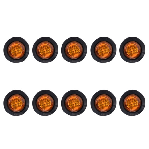 A5011 Amber Light 10 in 1 Truck Trailer LED Round Side Marker Lamp