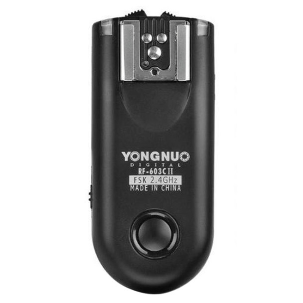 2 PCS YONGNUO RF603C II FSK 2.4GHz Wireless Flash Trigger with C1 Shutter Connecting Cable