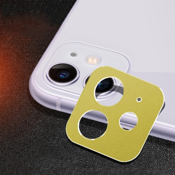 Rear Camera Lens Protection Ring Cover for iPhone 11 (Yellow)