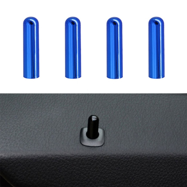 4 PCS Car Unlock Cover Door Bolt Door Handle for BMW X1 / X6 (Blue)