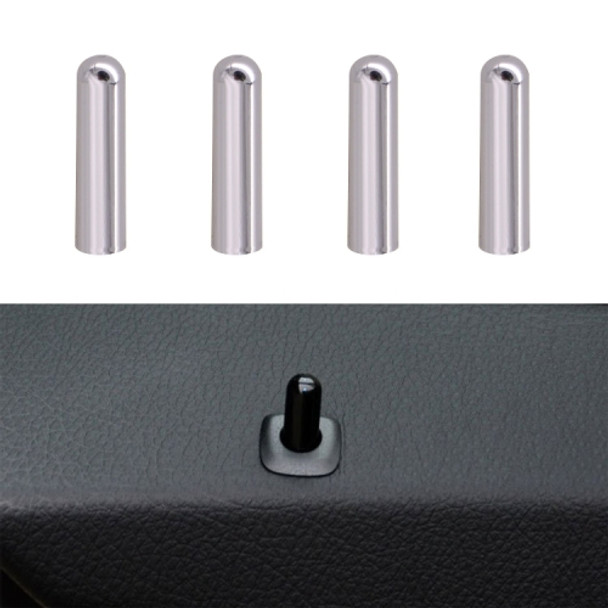 4 PCS Car Unlock Cover Door Bolt Door Handle for BMW X1 / X6 (Silver)