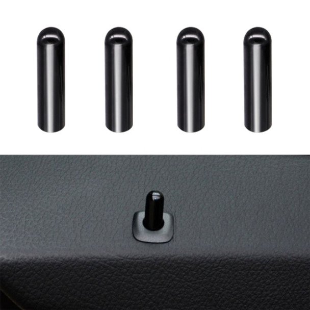 4 PCS Car Unlock Cover Door Bolt Door Handle for BMW X1 / X6 (Black)