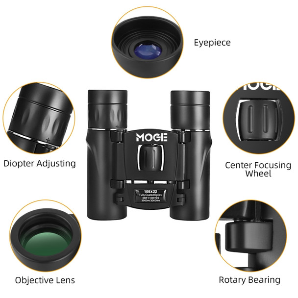 Moge 100x22 Outdoor Professional HD Binocular